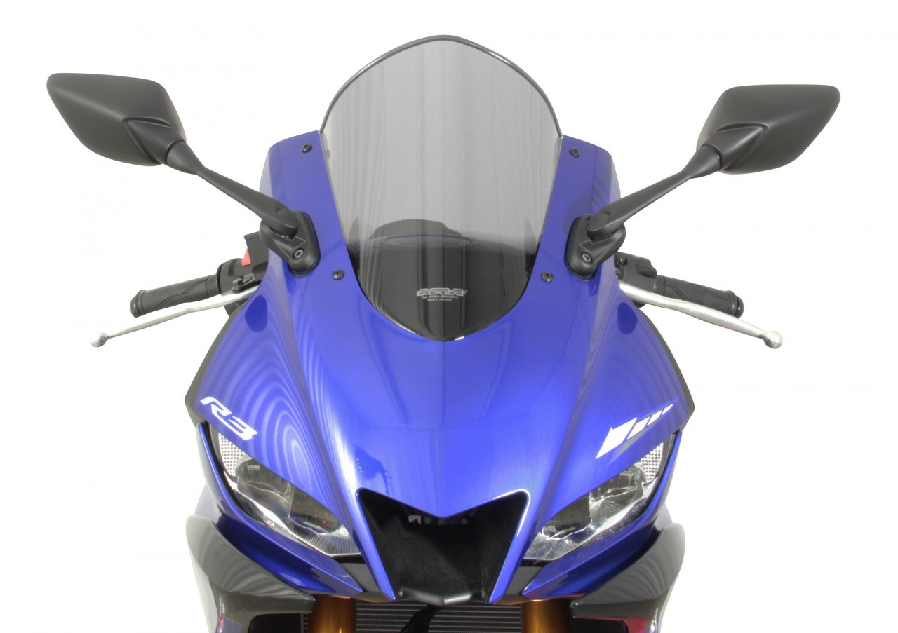 Szyba motocyklowa MRA YAMAHA YZF R 3A RH07 -2018, forma R, przyciemniana
