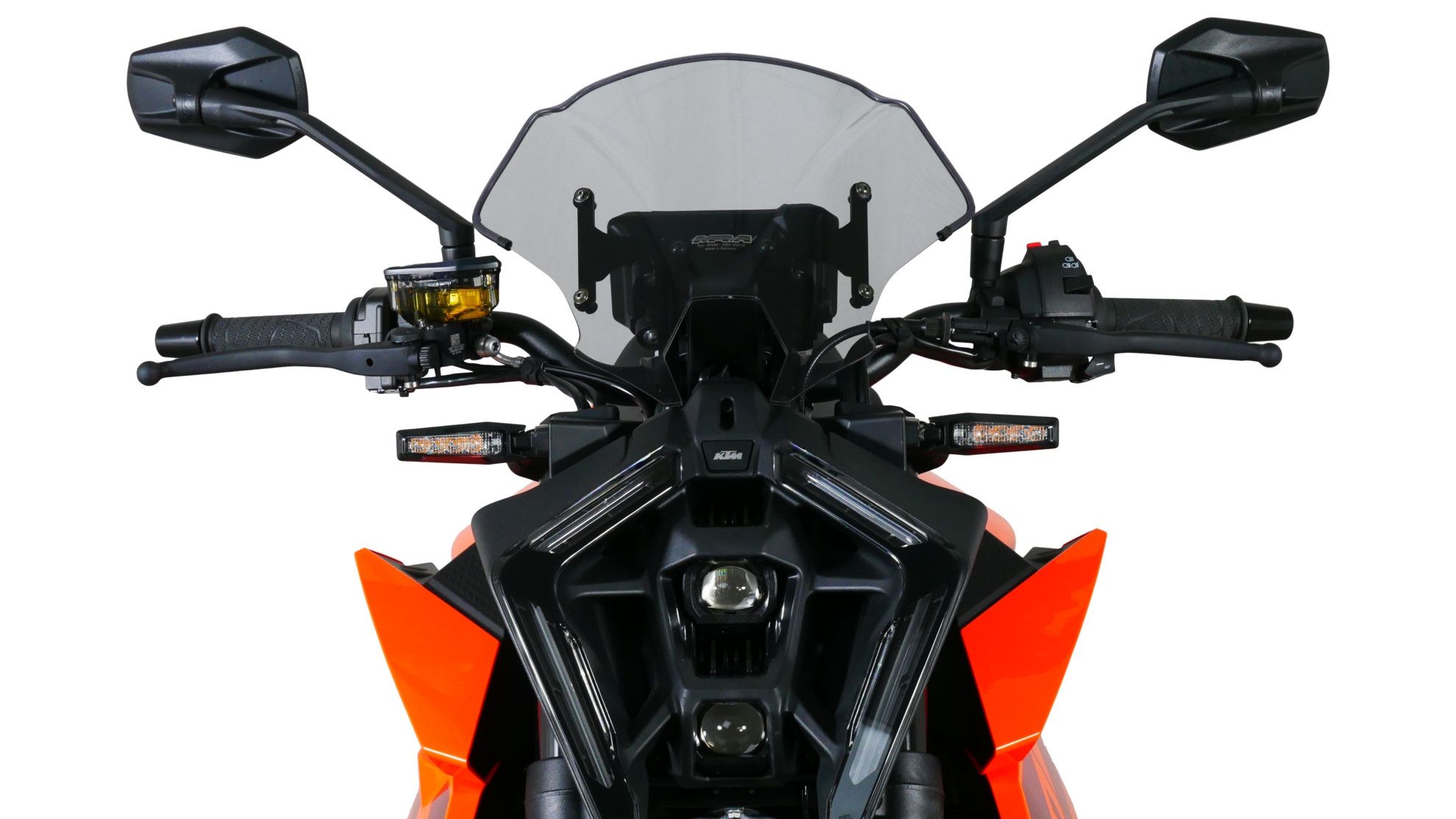 Szyba motocyklowa MRA KTM DUKE 990 2024-, forma NTM, przyciemniana