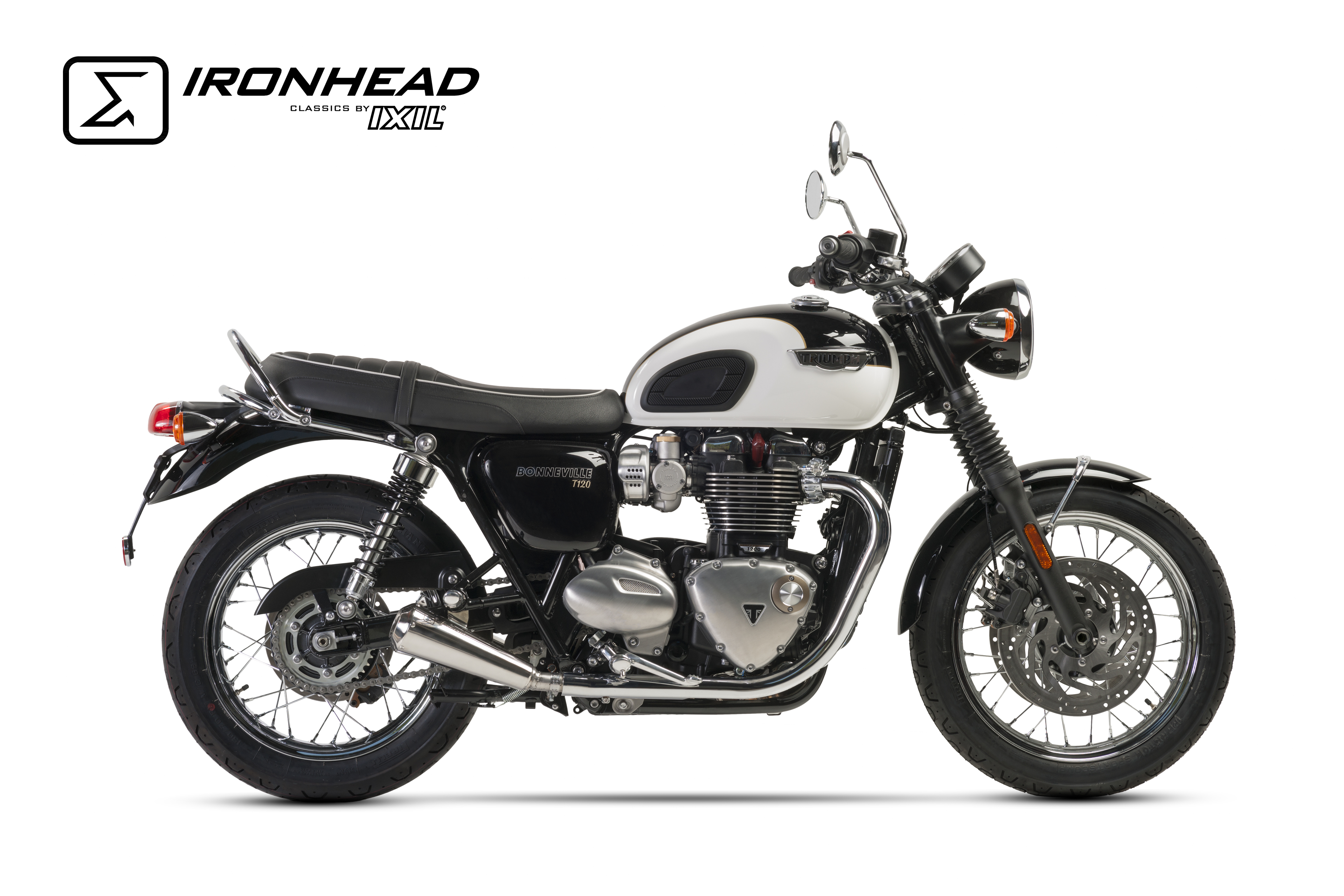 Tłumik lewy IXIL TRIUMPH BONNEVILLE - T120 2016 (DU01) typ OVC11SS (waga: 2100g, długość: 270 mm.)