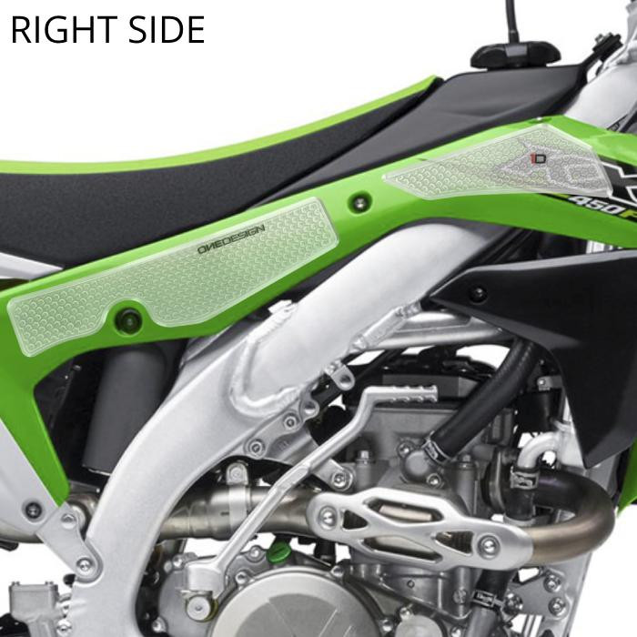 ONEDESIGN Grip Boczny HDR KX 450F 2016-2018 KAWASAKI transparentny