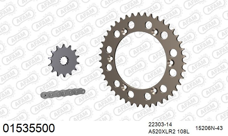 Zestaw napędowy AFAM do SUZUKI DR 350 S L,M,N,P