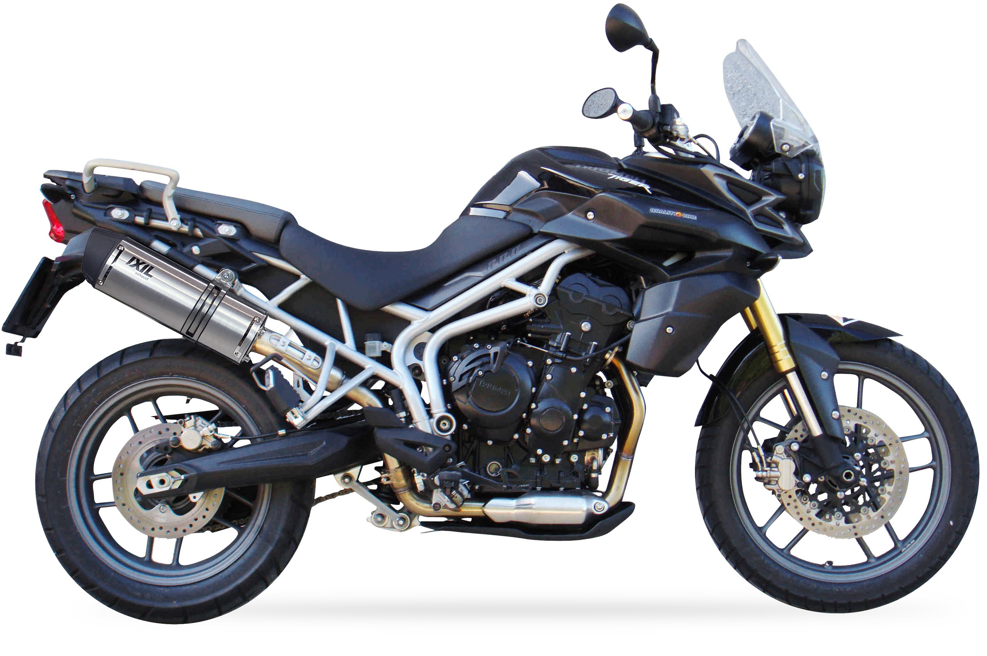 Tłumik IXIL TRIUMPH TIGER 800 - 800 XC 11-13 (A08) typ SOVE (waga: 3000g, długość: 423 mm., materiał: Inox AISI304, kolor: Black