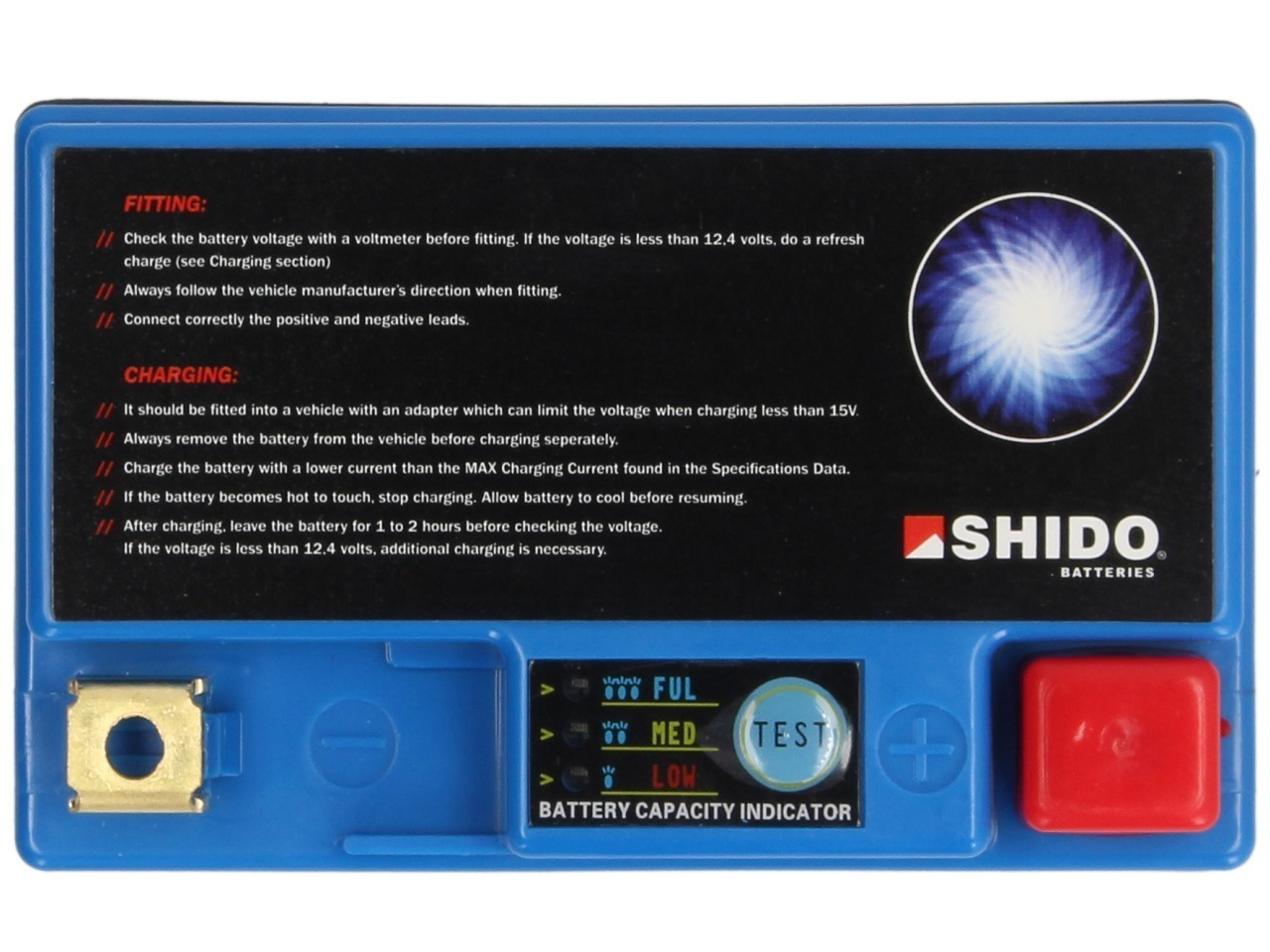 SHIDO Akumulator Litowo Jonowy LTX7L-BS 12V 2.4Ah 150A