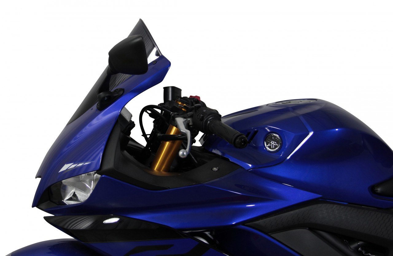 Szyba motocyklowa MRA YAMAHA YZF-R3 2019-, forma R, przyciemniana