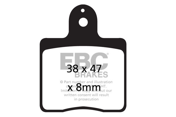 EBC Klocki kartingowe FA539S (1 kpl. na tarczę)