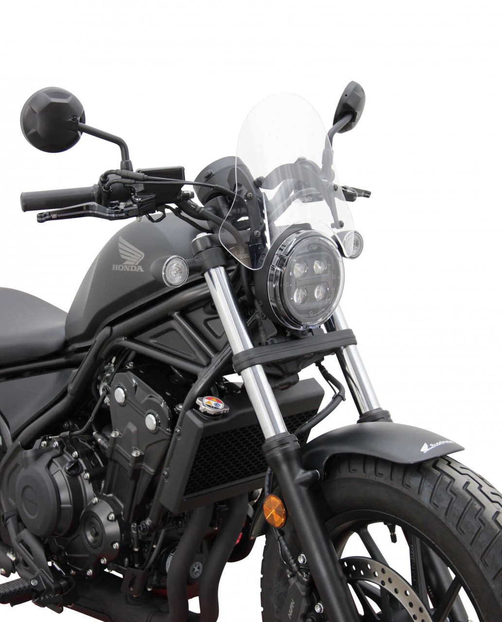 Szyba motocyklowa MRA HONDA CMX 500 REBEL 2020-, forma NSP, bezbarwna