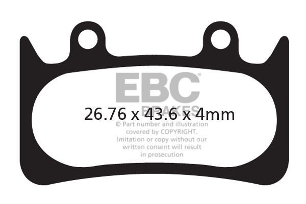 CFA385HH - Klocki hamulcowe rowerowe (spiekane) EBC Brakes