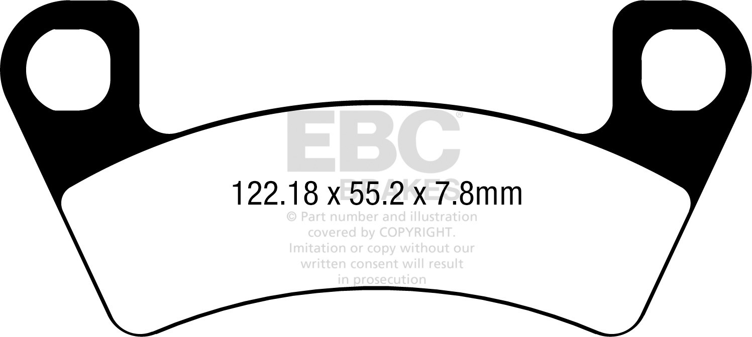 Klocki hamulcowe EBC FA740R (kpl. na 1 tarcze)
