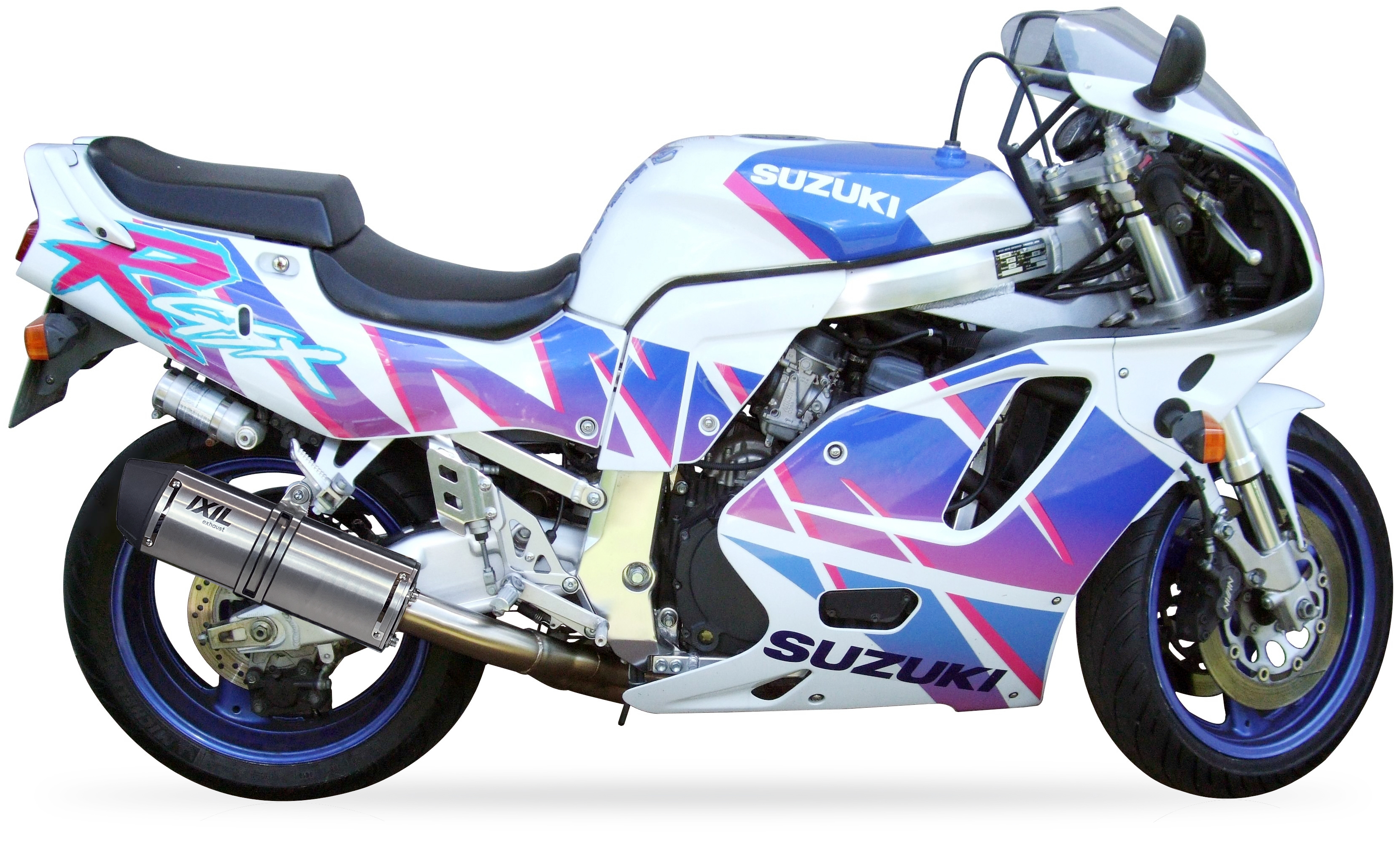 Tłumik IXIL SUZUKI GSX 750 RW 92-95 (GR7BD) typ SOVE (waga: 3000g, długość: 423 mm., materiał: Inox AISI304, kolor: Black painte