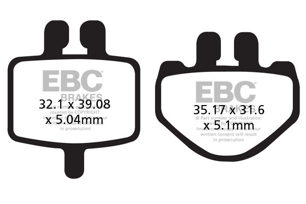 EBC Brakes Klocki hamulcowe EBC FA485TT (kpl. na 1 tarcze)