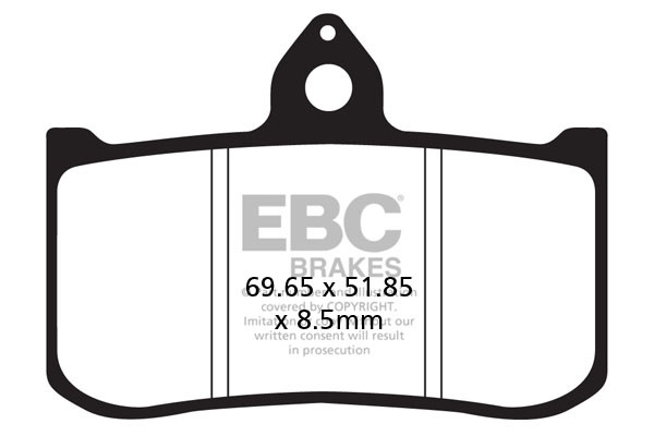 Klocki hamulcowe EBC EPFA239HH Extreme Pro (kpl. na 1 tarcze)