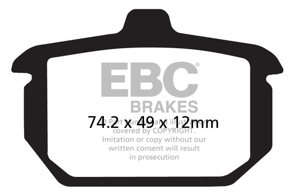Klocki hamulcowe EBC FA078V V-PAD (kpl. na 1 tarcze)