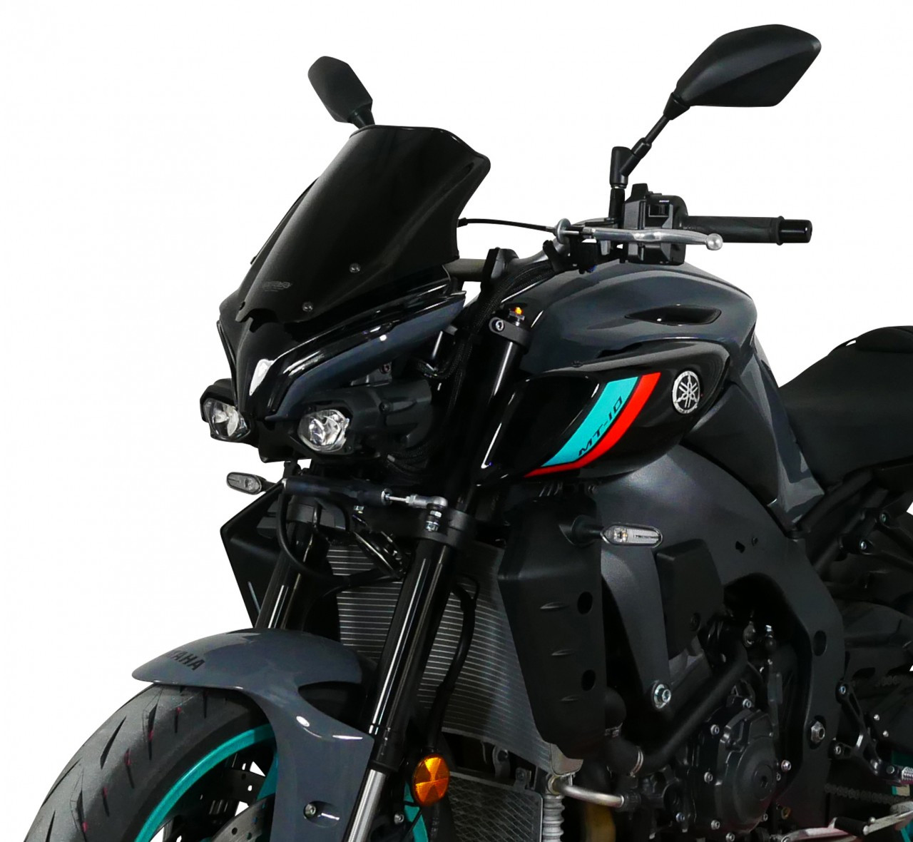 Szyba motocyklowa MRA YAMAHA MT-10 2022-, forma NRM, czarna