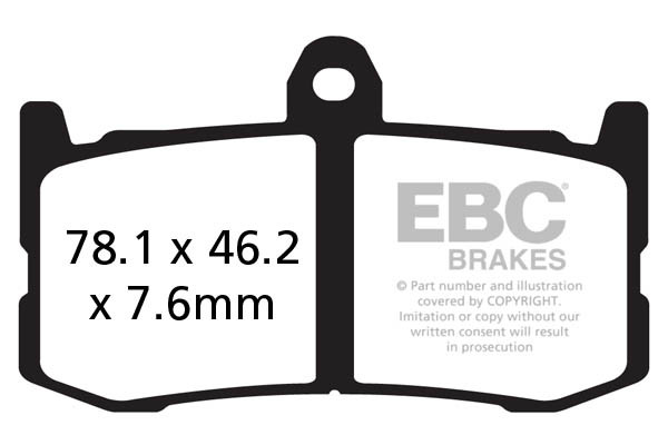 EBC Brakes Klocki hamulcowe EBC GPFAX491HH torowe/profesjonalne (kpl. na 1 tarcze)