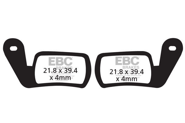 CFA360R - Klocki hamulcowe rowerowe (organiczne wyczynowe) EBC Brakes