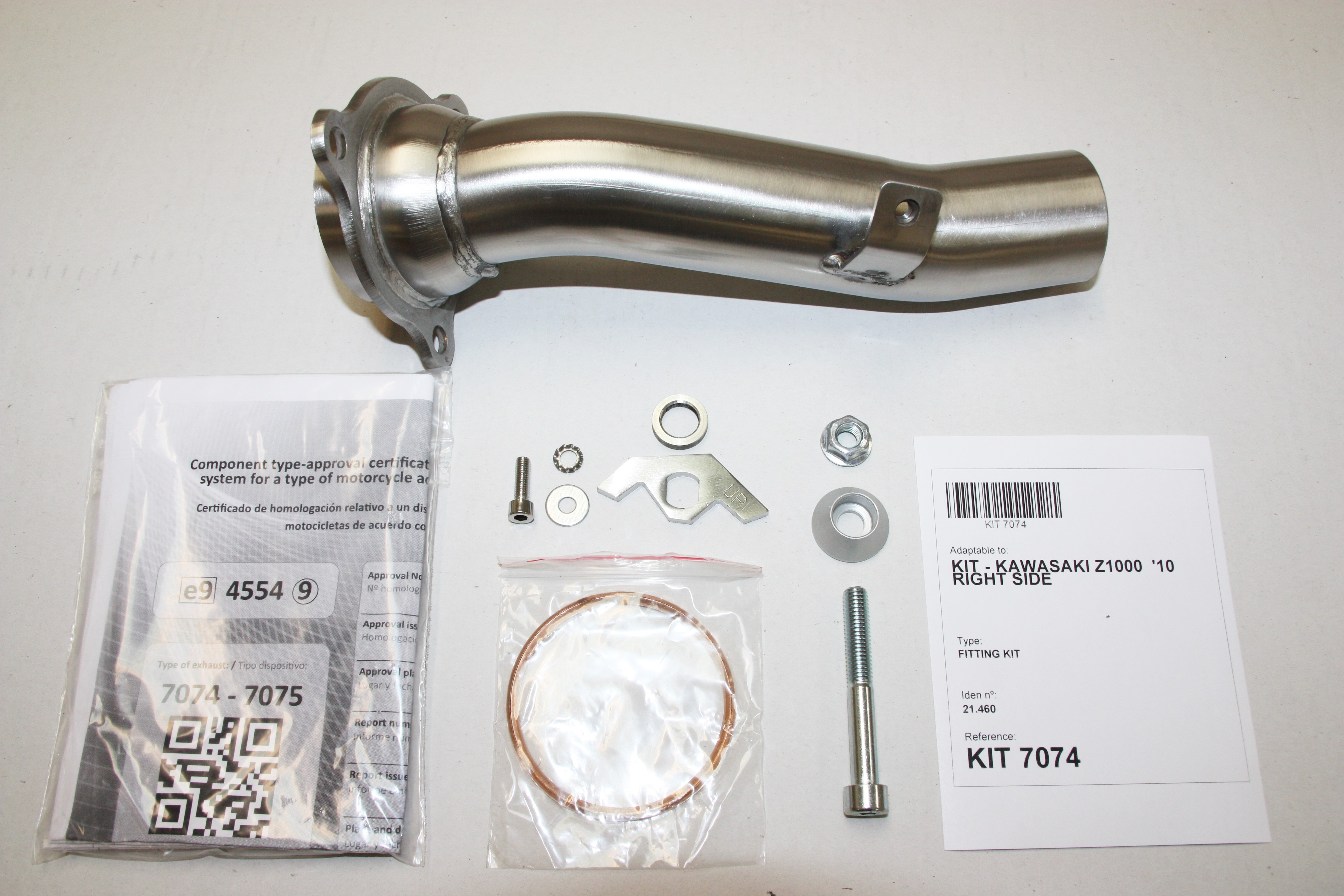 Tłumik IXIL KAWASAKI Z 1000 - SX 10-20 (ZRT00D E F H - ZXT00G L W) typ SOVE (waga: 3000g, długość: 423 mm., materiał: Inox AISI3