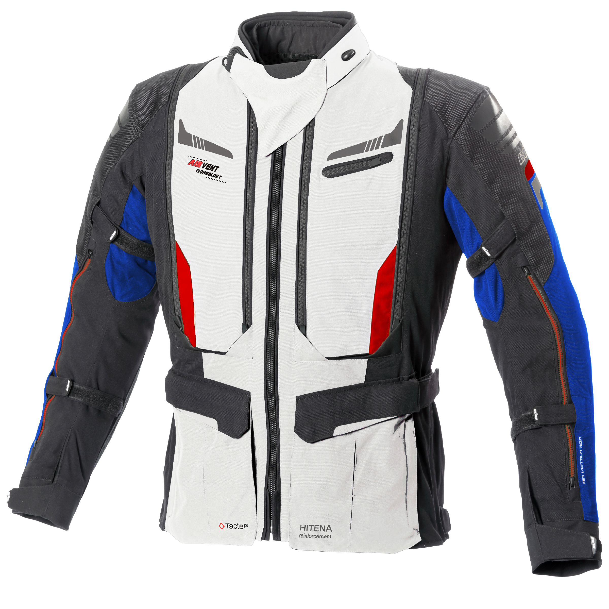 Kurtka motocyklowa BUSE Agadir jasnoszara
