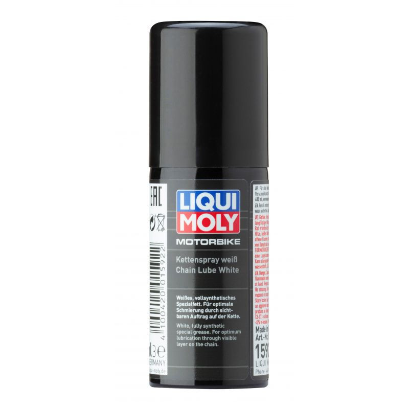 LIQUI MOLY Smar do łańcuchów motocyklowych syntetyczny biały onroad 50 ml aerozol
