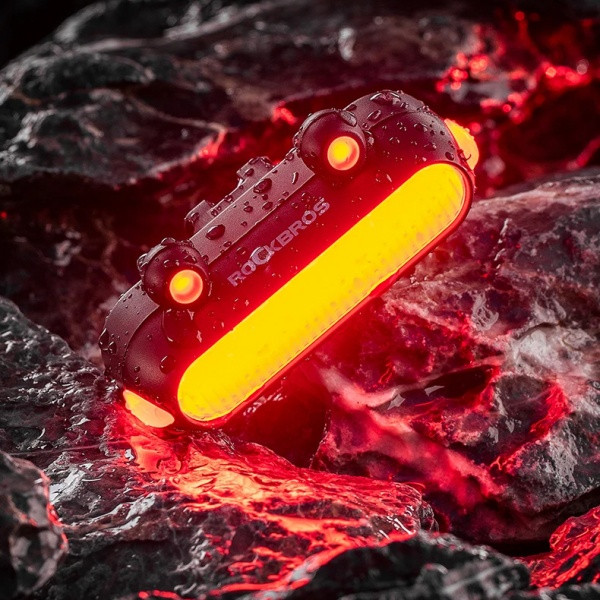 Lampka rowerowa tylna na sztycę ROCKBROS (24520003001) wodoodporna