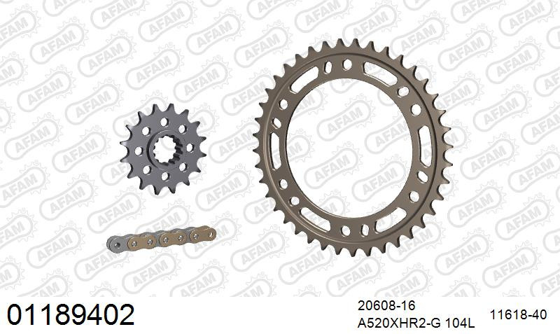 Zestaw napędowy AFAM do HONDA VTR 1000 SP SP1 Y,1