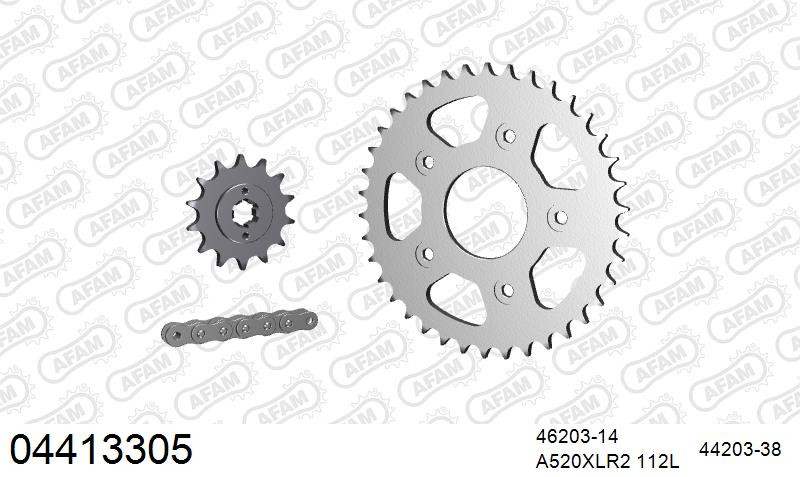 Zestaw napędowy AFAM do CAGIVA 125 Mito Evo