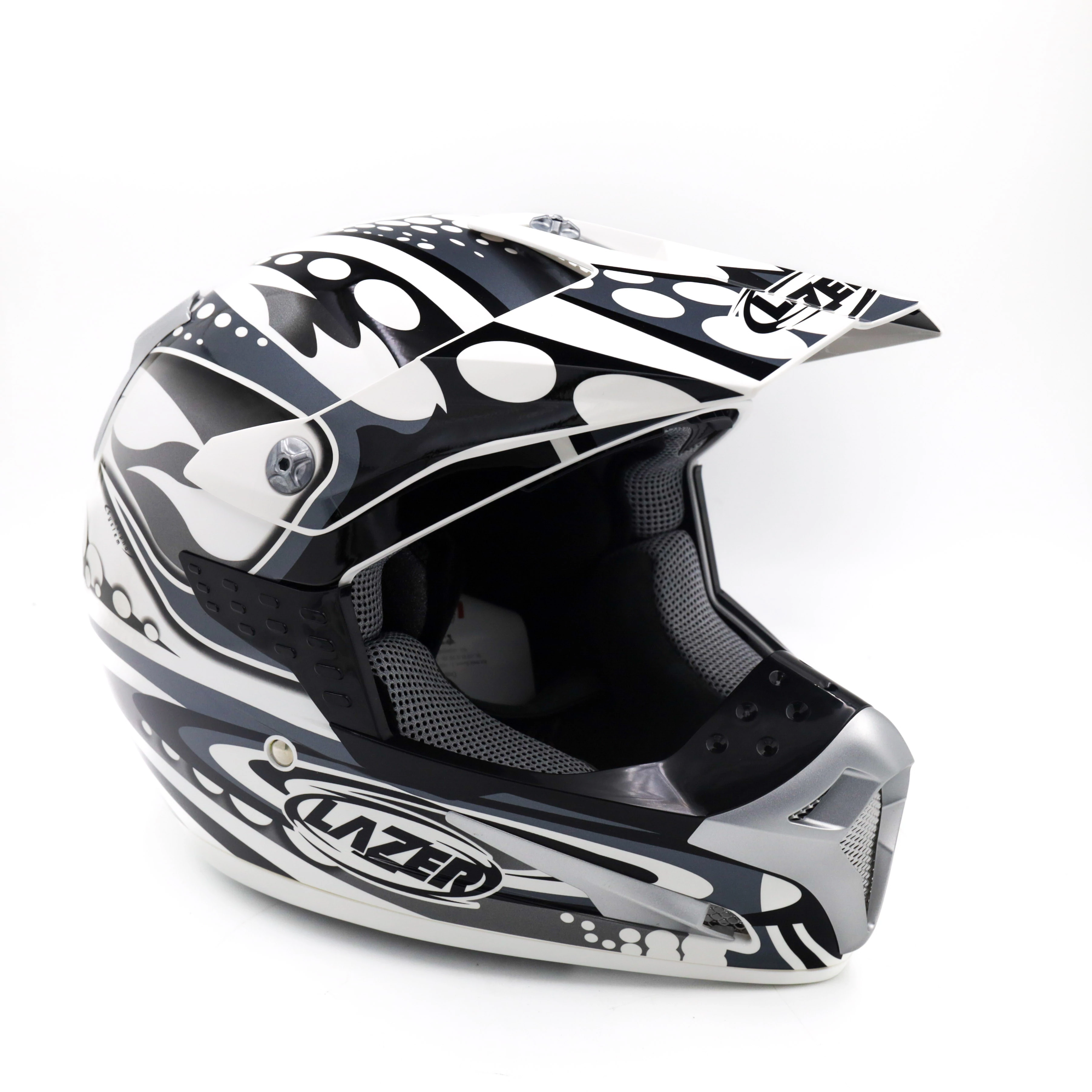 Kask motocyklowy LAZER SMX Bionic biały/szary