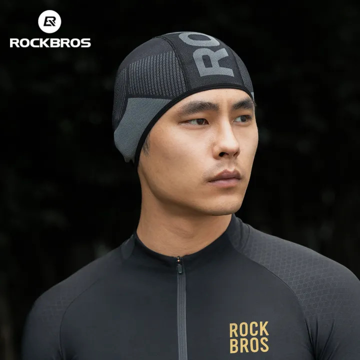 Czapka rowerowa do biegania sportowa pod kask ROCKBROS 18250010001Termoaktywna