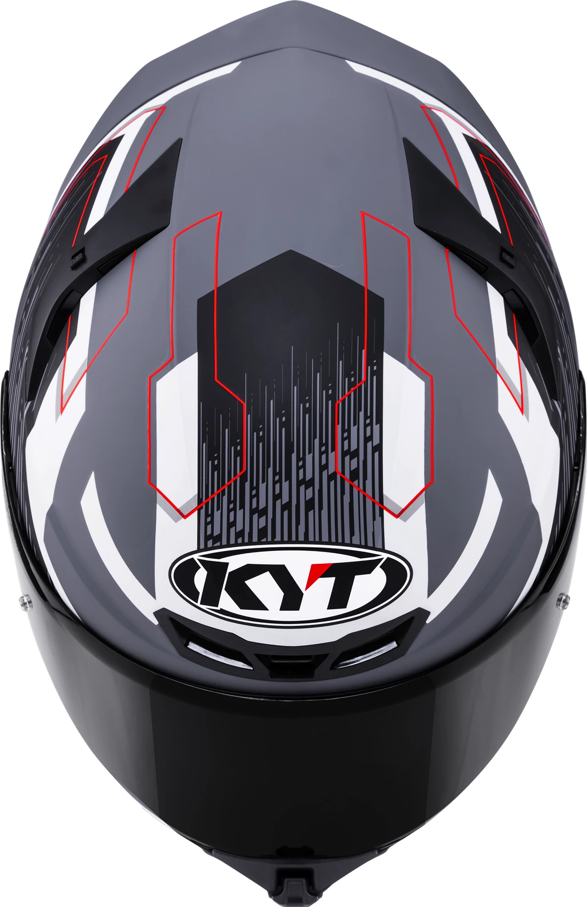 Kask motocyklowy KYT TT-REVO SPEEDING SZARY MATT/CZARNY E06
