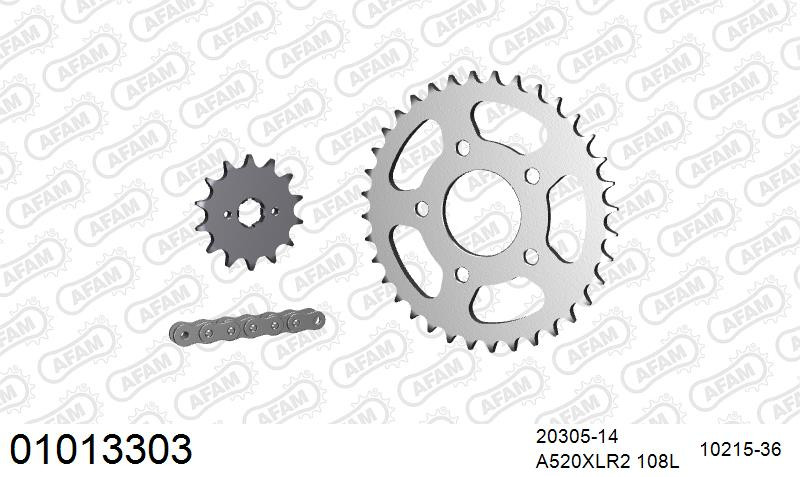 Zestaw napędowy AFAM do HONDA NSR 125 R P,R,S,T,V,W,X