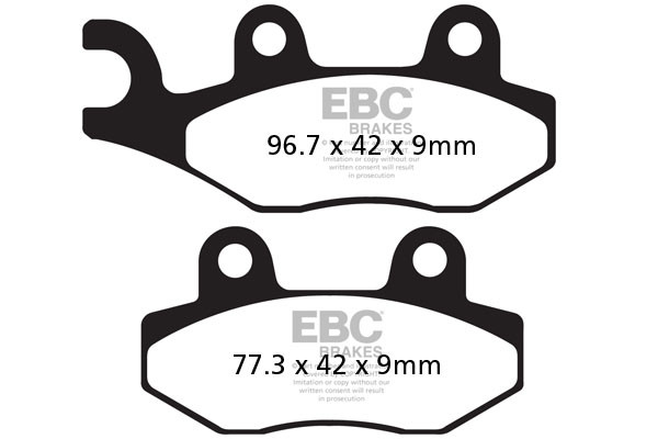 EBC Brakes Klocki hamulcowe EBC FA228 (kpl. na 1 tarcze)