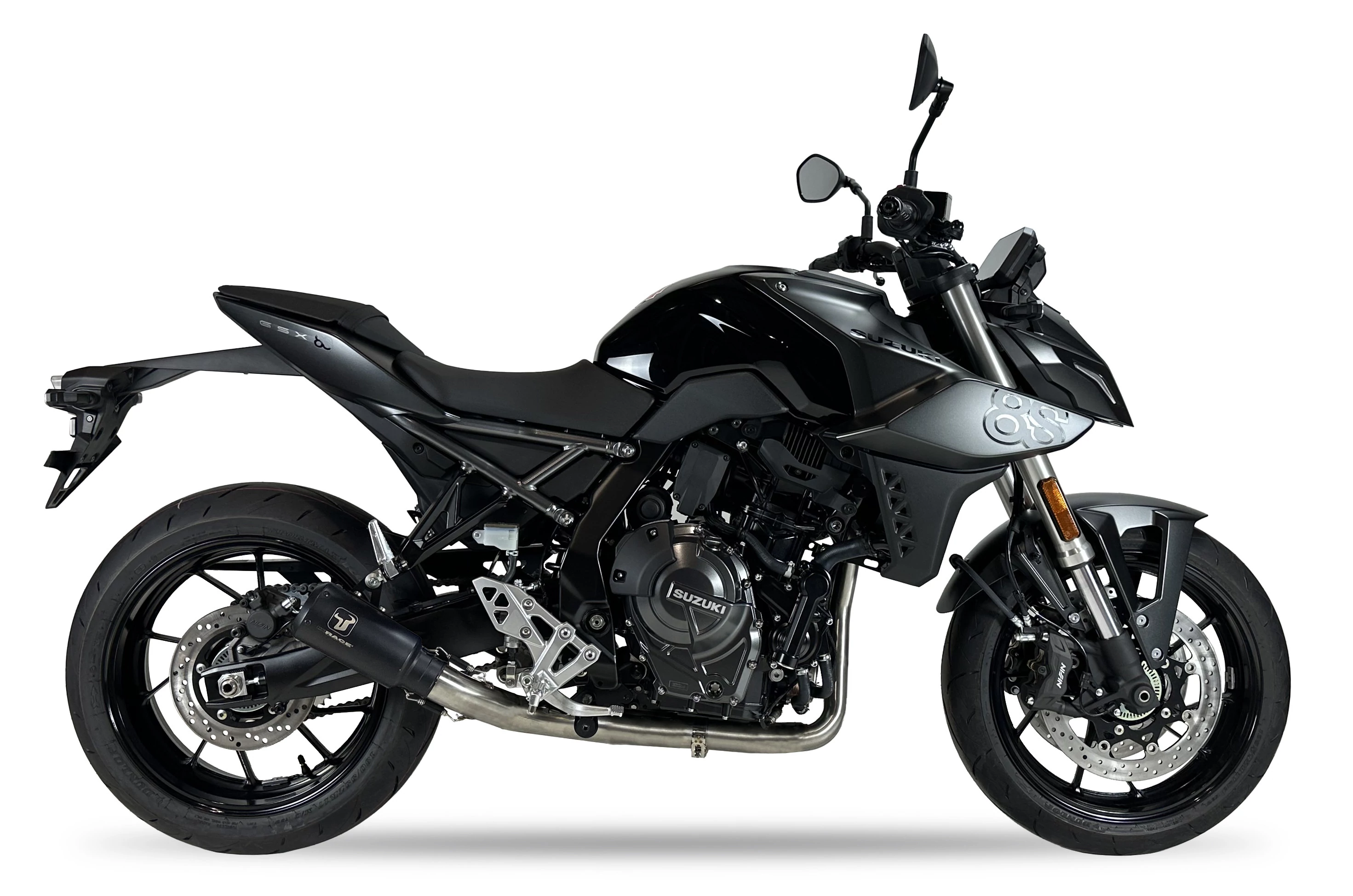 IXRACE Tłumik SUZUKI GSX-8S 23-24 (WEM2 WEM3) FULL SYSTEM typ MK2B MK2 SERIES BLACK