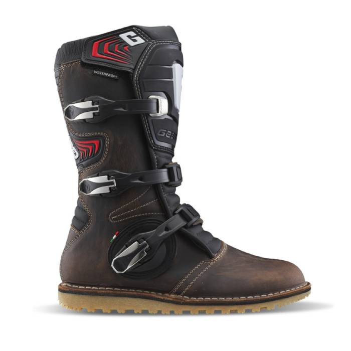 Buty motocyklowe GAERNE BALANCE OILED TRIAL Trialowe brązowe