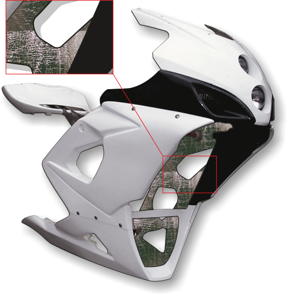 ONEDESIGN ogniotrwała matowa osłona termoizolacyjna z klejem (418 × 316 mm)