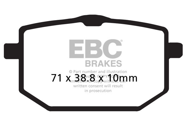 EBC Brakes Klocki hamulcowe EBC FA118 (kpl. na 1 tarcze)