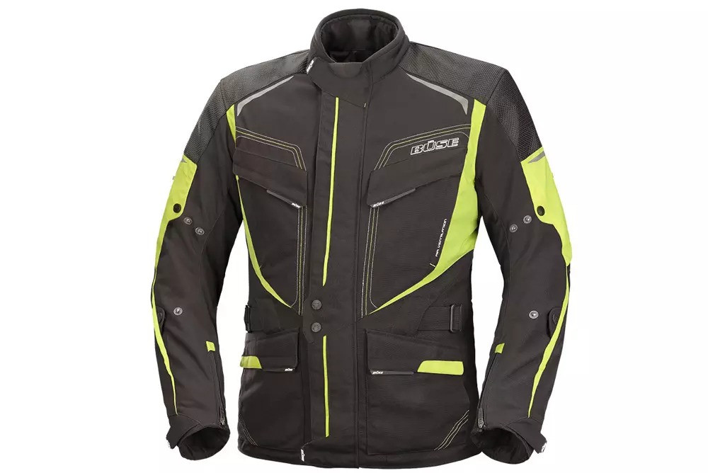 Kurtka motocyklowa BUSE Cordoba czarno-neonowa