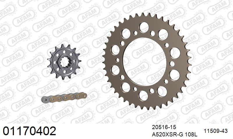 Zestaw napędowy AFAM do HONDA CBR 600 F V,W