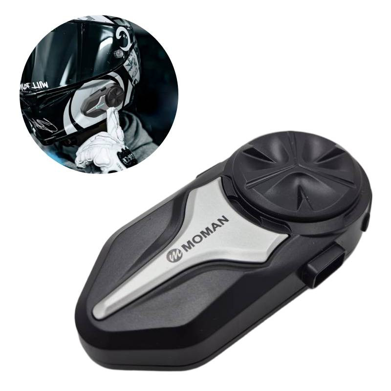 Interkom motocyklowy MOMAN CP-X komunikator, bateria 1000mAh, zasięg 2000m MESH