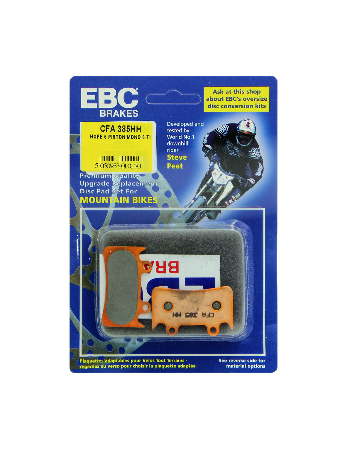 CFA385HH - Klocki hamulcowe rowerowe (spiekane) EBC Brakes