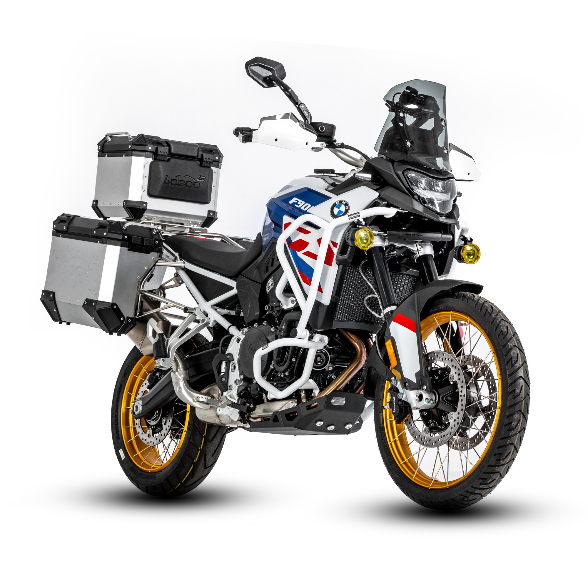 LOBOO Gmole dolne do BMW F900GS (2024-) białe