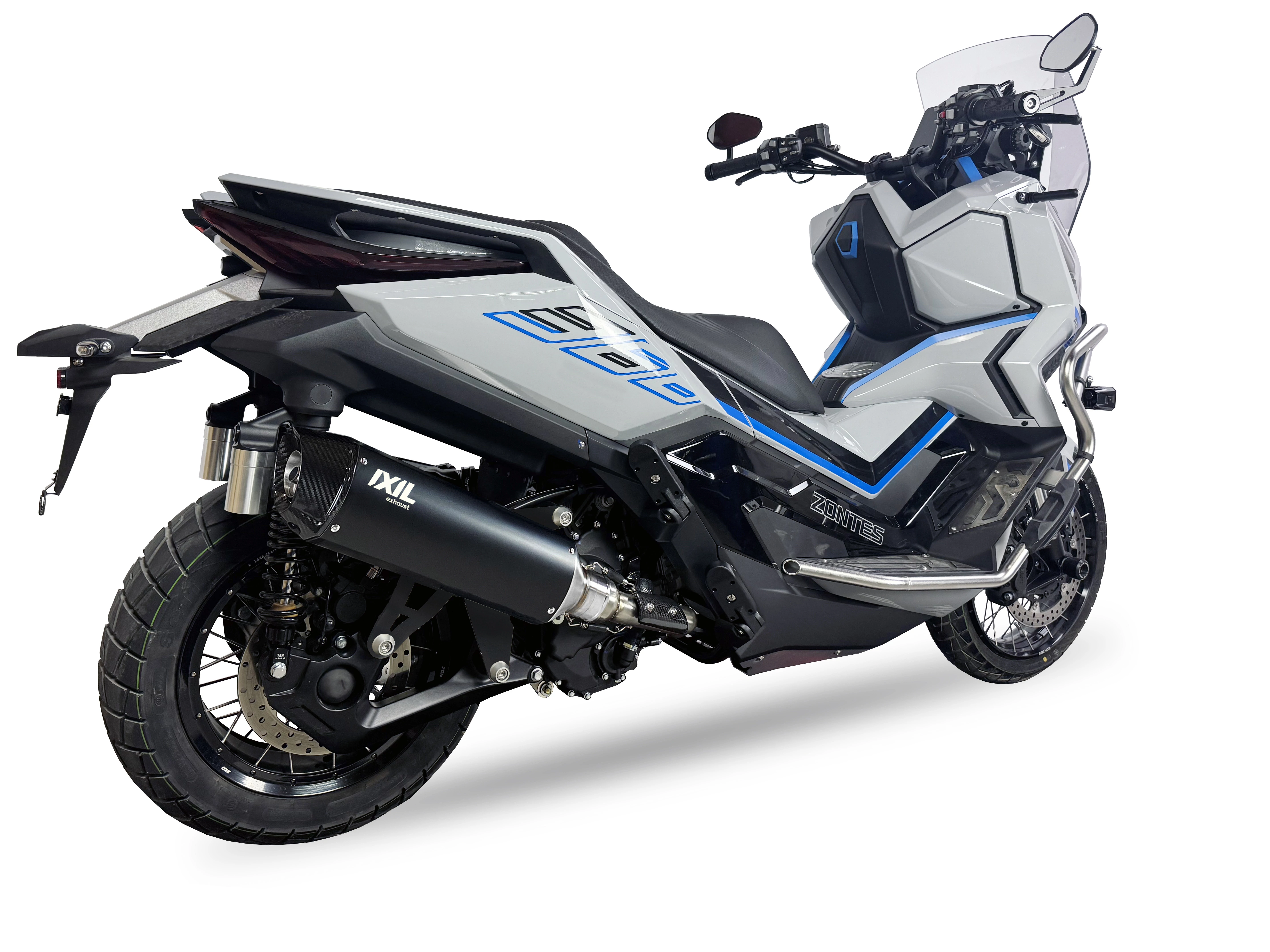 IXIL Układ wydechowy, tłumik ZONTES 368 G ADV 2024 typ V4B FULL SYSTEM - HEXOVAL XTREM BLACK