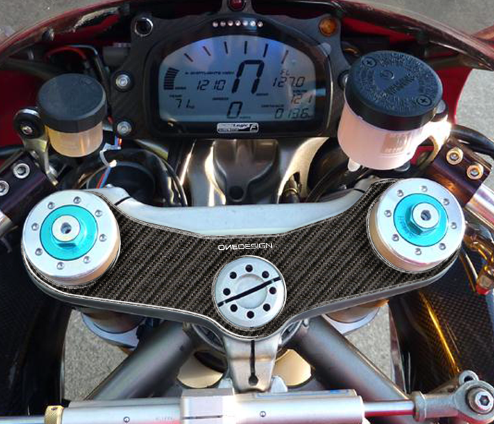 ONEDESIGN Naklejka na półkę kierownicy Ducati 748 / 916 / 996 / 998