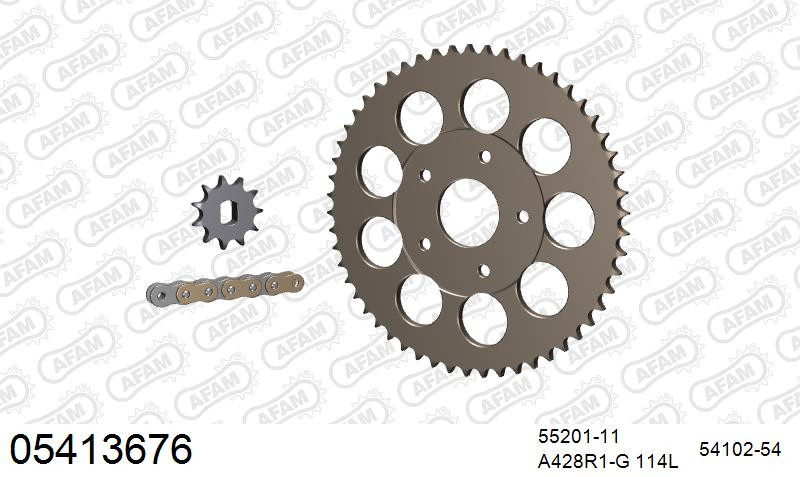 Zestaw napędowy AFAM do FANTIC 125 TX250 Trial