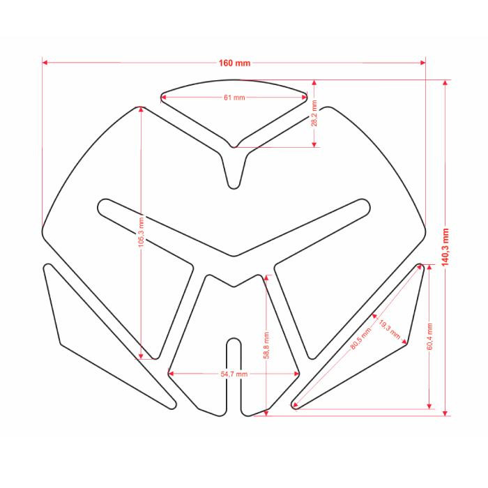 ONEDESIGN Tankpad IROBOT diavel