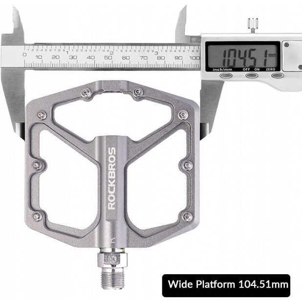 Pedały rowerowe aluminiowe z pinami tytan Rockbros K203TI