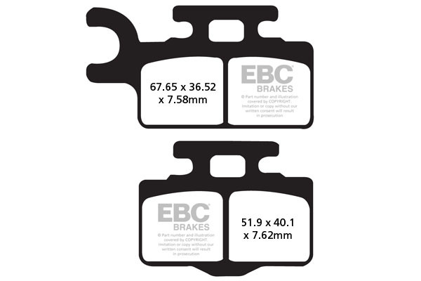 EBC Brakes Klocki hamulcowe EBC FA302TT (kpl. na 1 tarcze)