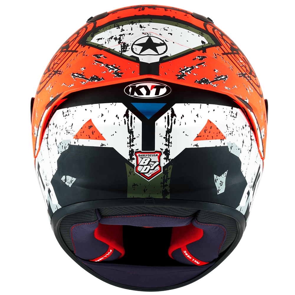 Kask Motocyklowy KYT NZ-RACE BLAZING czerwony