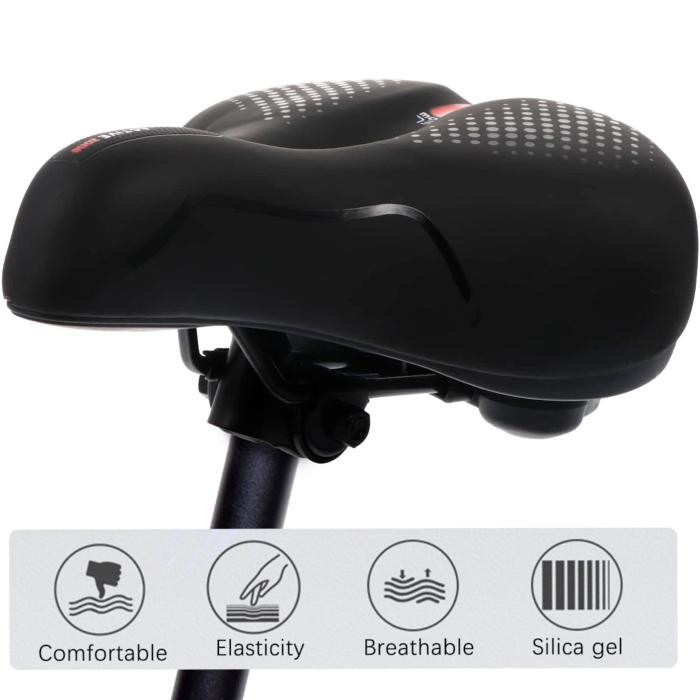 Ergonomiczne siodełko rowerowe z amortyzacją żelową, GEL