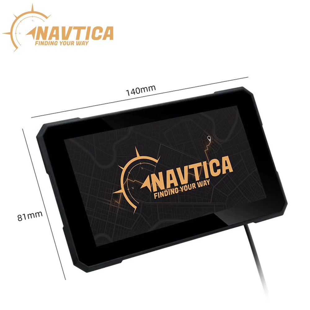 Ekran nawigacyjny NAVTICA Saturn 5' do motocykla Android Auto / Apple CarPlay