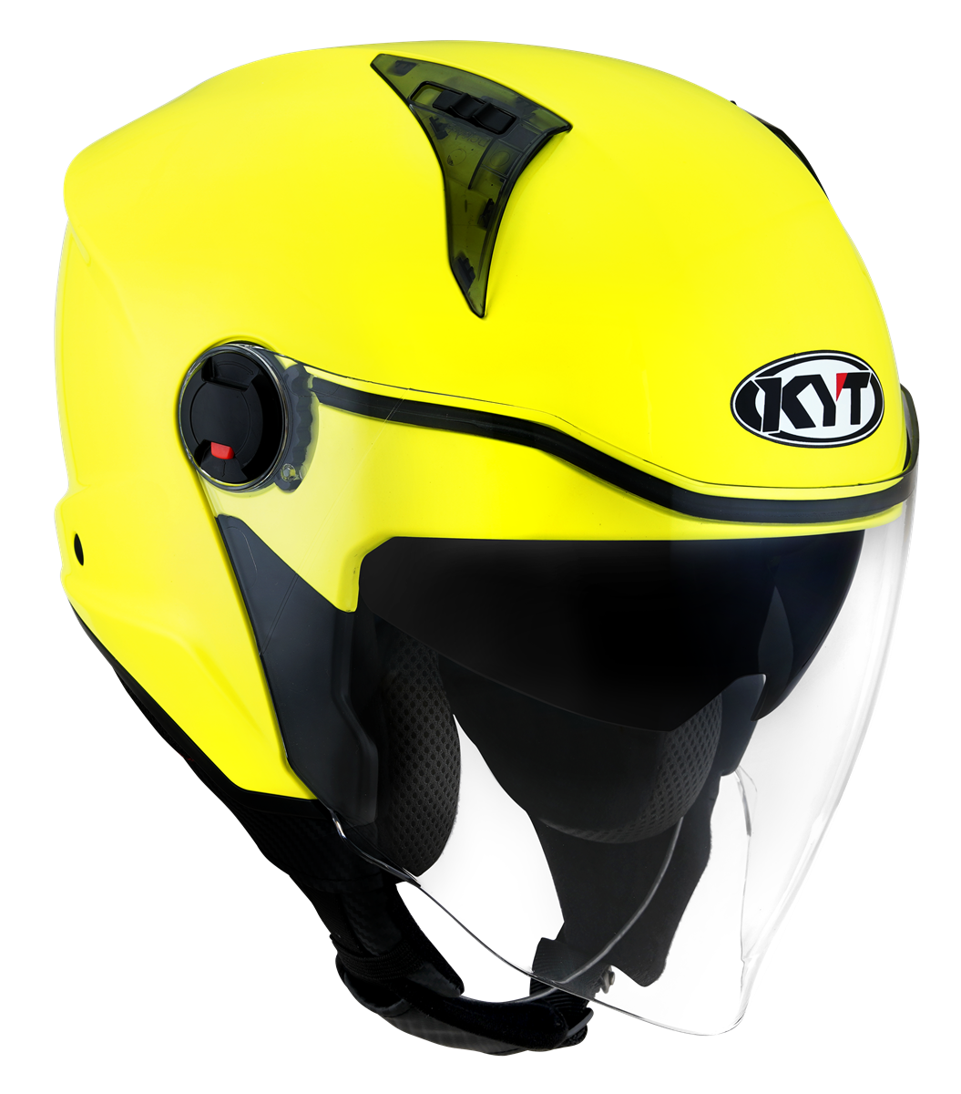 Kask Motocyklowy KYT D-CITY połysk żółty fluo ECE/ONU 22-06