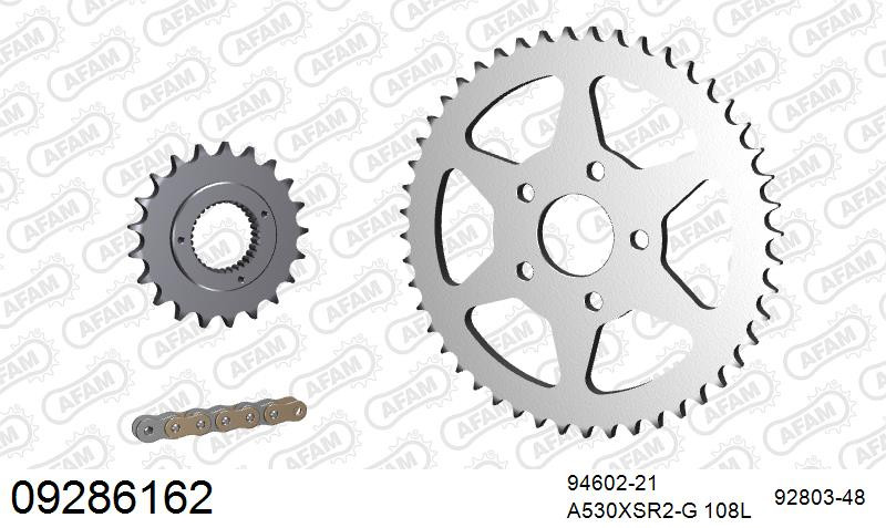 Zestaw napędowy AFAM do HARLEY DAVIDSON XLH 883 5 speed Sportster
